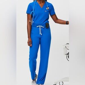 Figs Royal Blue Women's Scrub Set